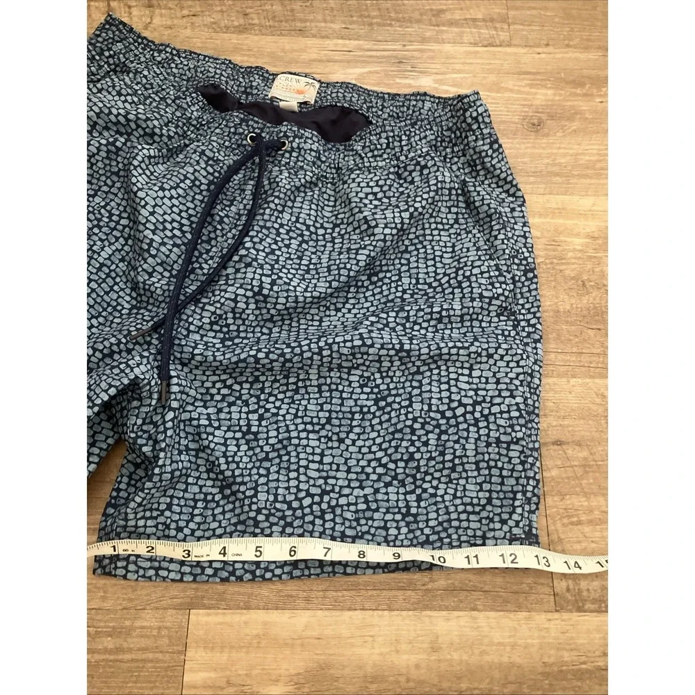 J Crew Men's Flex Lined Swim Trunks Shorts Sz Large Elastic‎ Waist